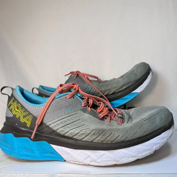 Hoka One One Womens Arahi 3 1104099 FGSB Gray Running Shoes Sneakers Size 9.5. - Picture 2 of 6